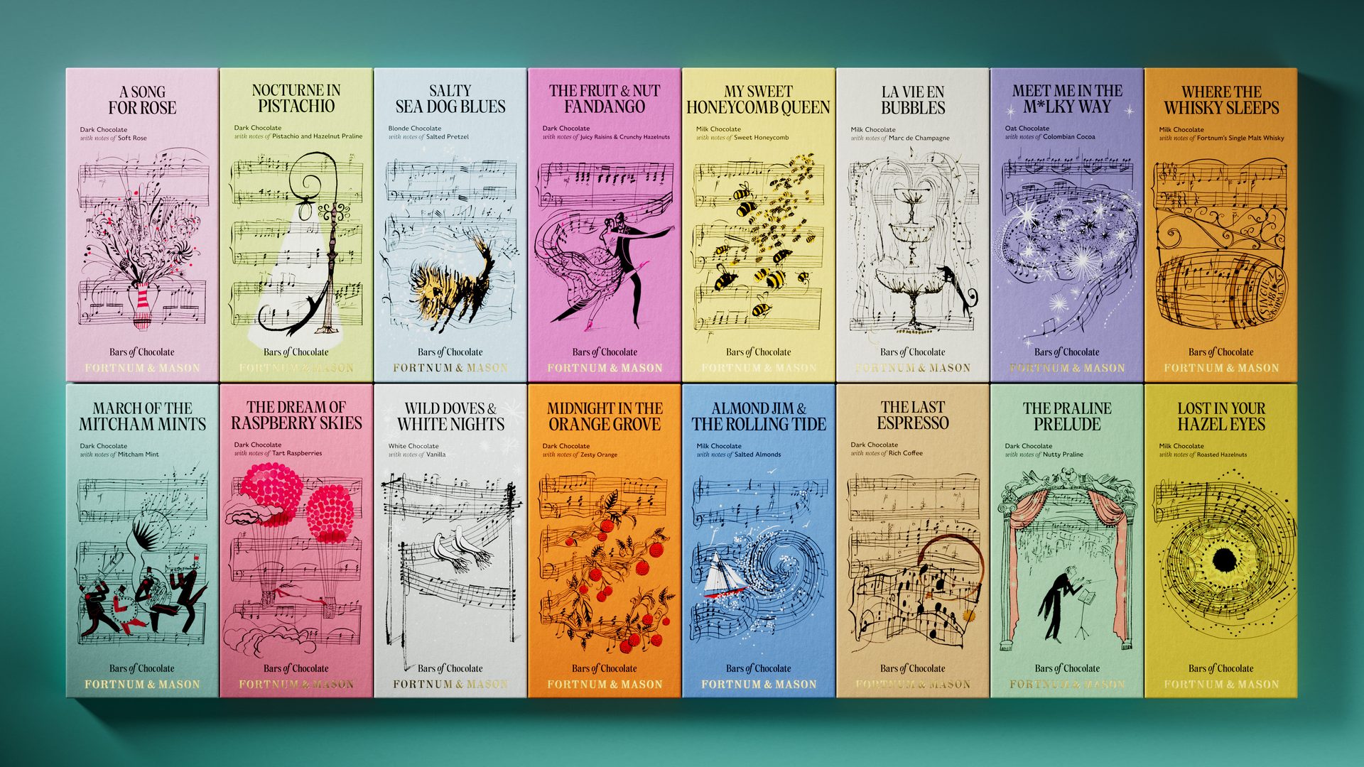 Fortnum & Mason: Bars of Chocolate by Otherway